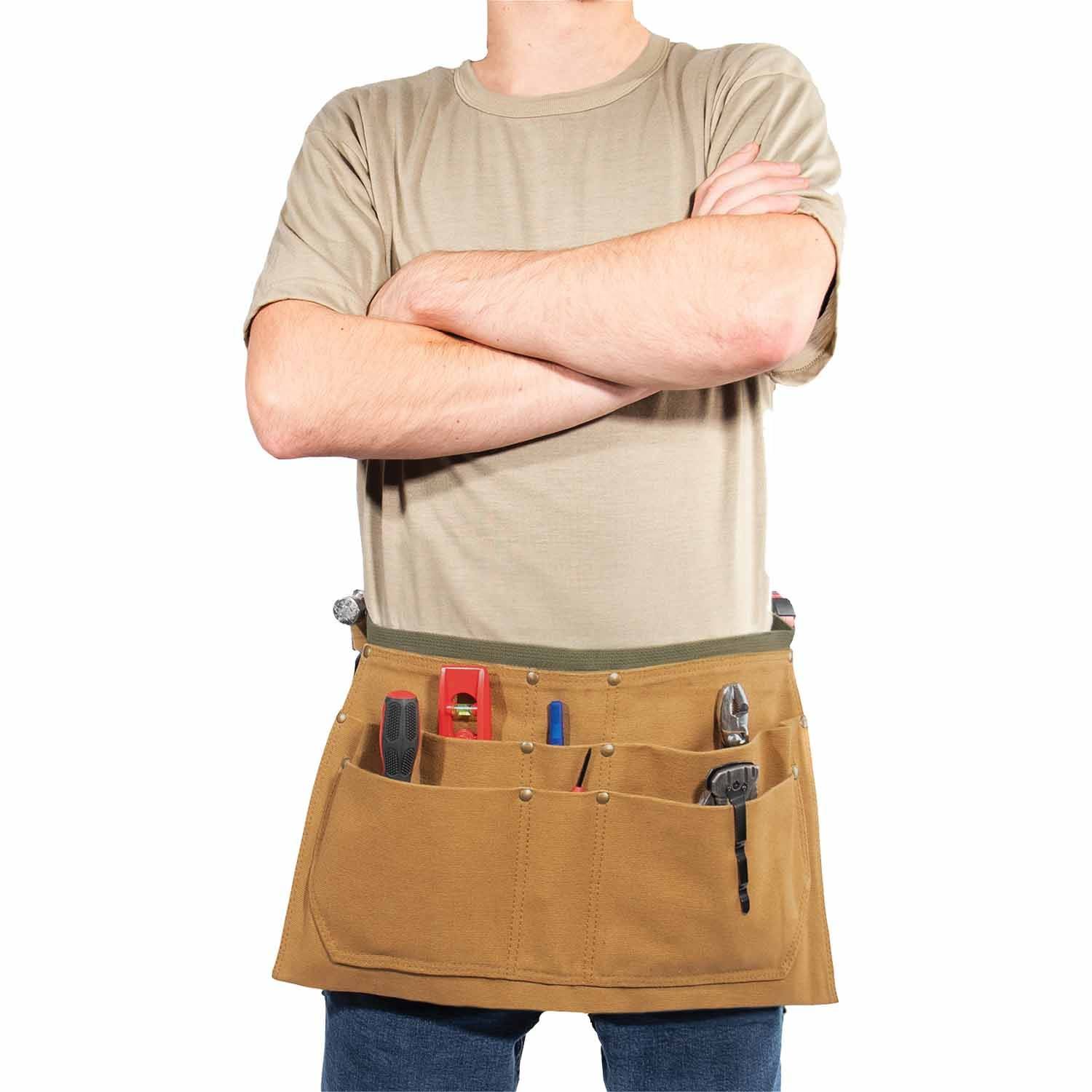 ROTHCO CANVAS WAIST WORK APRON IN COYOTE BROWN